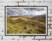 Snowy Mountains View near Thredbo in New South Wales, Australia. Wall Art, Travel Landscape Poster