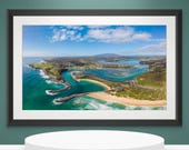 Aerial View of Narooma in New South Wales, Australia. Wall Art, Travel Landscape Poster