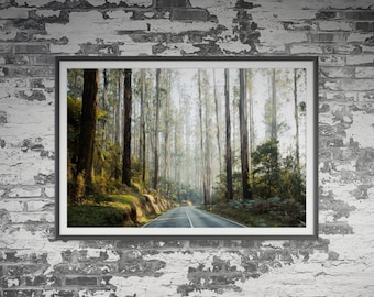 L'éperon noir près de Narbethong dans la vallée de Yarra, Victoria, Australie. Art mural, affiche de paysage de voyage