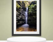 Secret Falls in Hobart, Tasmania, Australia. Wall Art, Travel Landscape Poster