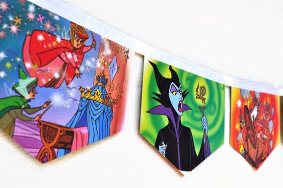SLEEPING BEAUTY Banner Walt Disney Vintage Little Golden | Etsy