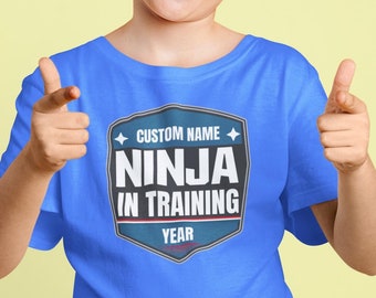 Kids Custom Ninja T-shirt - ANW Kids - Ninja Shirt - Ninja in Training