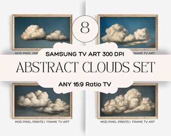 Peintures abstraites de nuages | Samsung Frame TV Art SET | Téléchargement NUMÉRIQUE instantané
