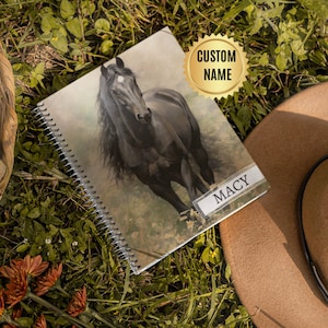 Custom Horse Notebook - Horse gift - Personalized Journal