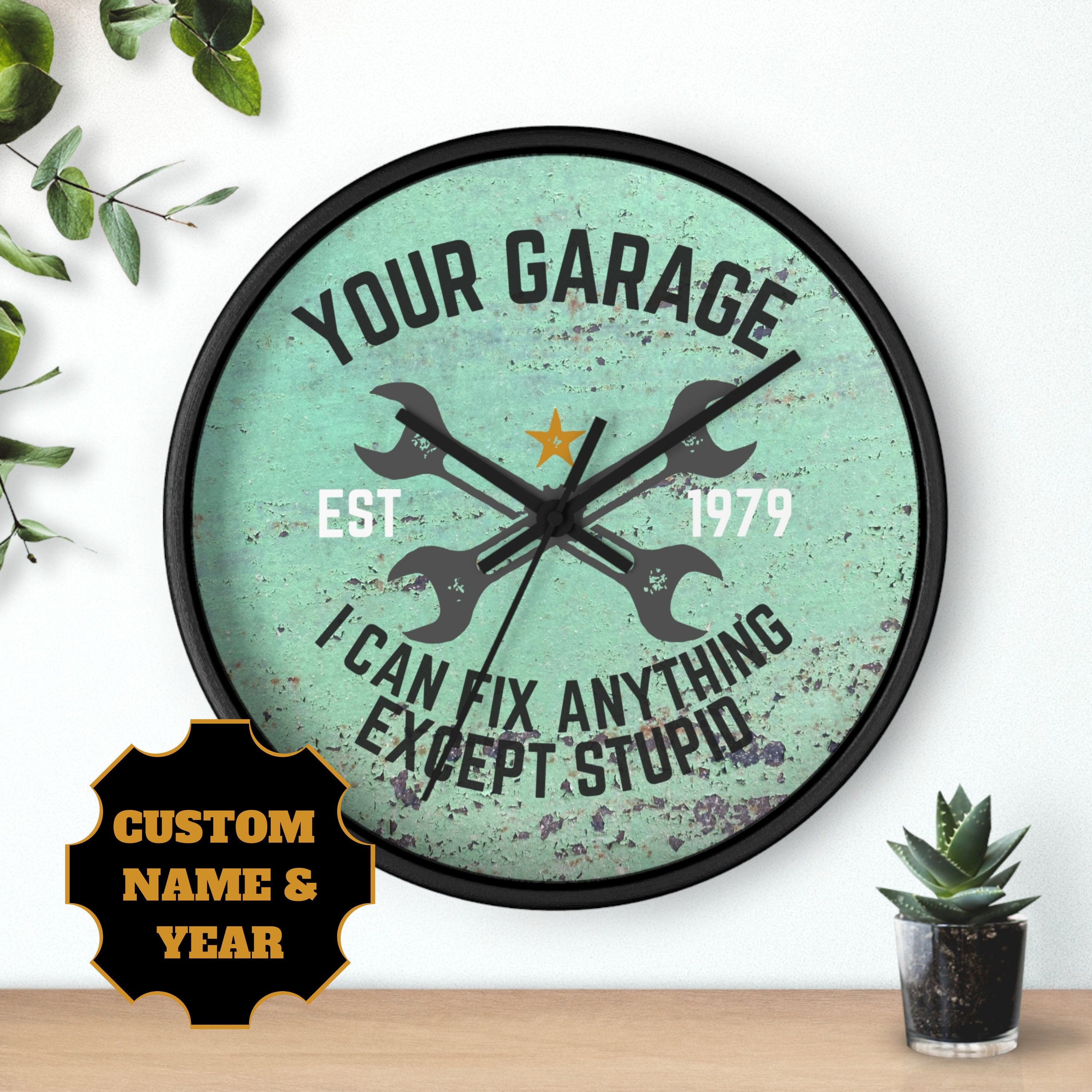 Horloge Ronde LED 12 Pouces Pour Fléchettes – Design Rétro Avec Lumière Rouge – Idée Déco Garage Ou Salle De Jeux