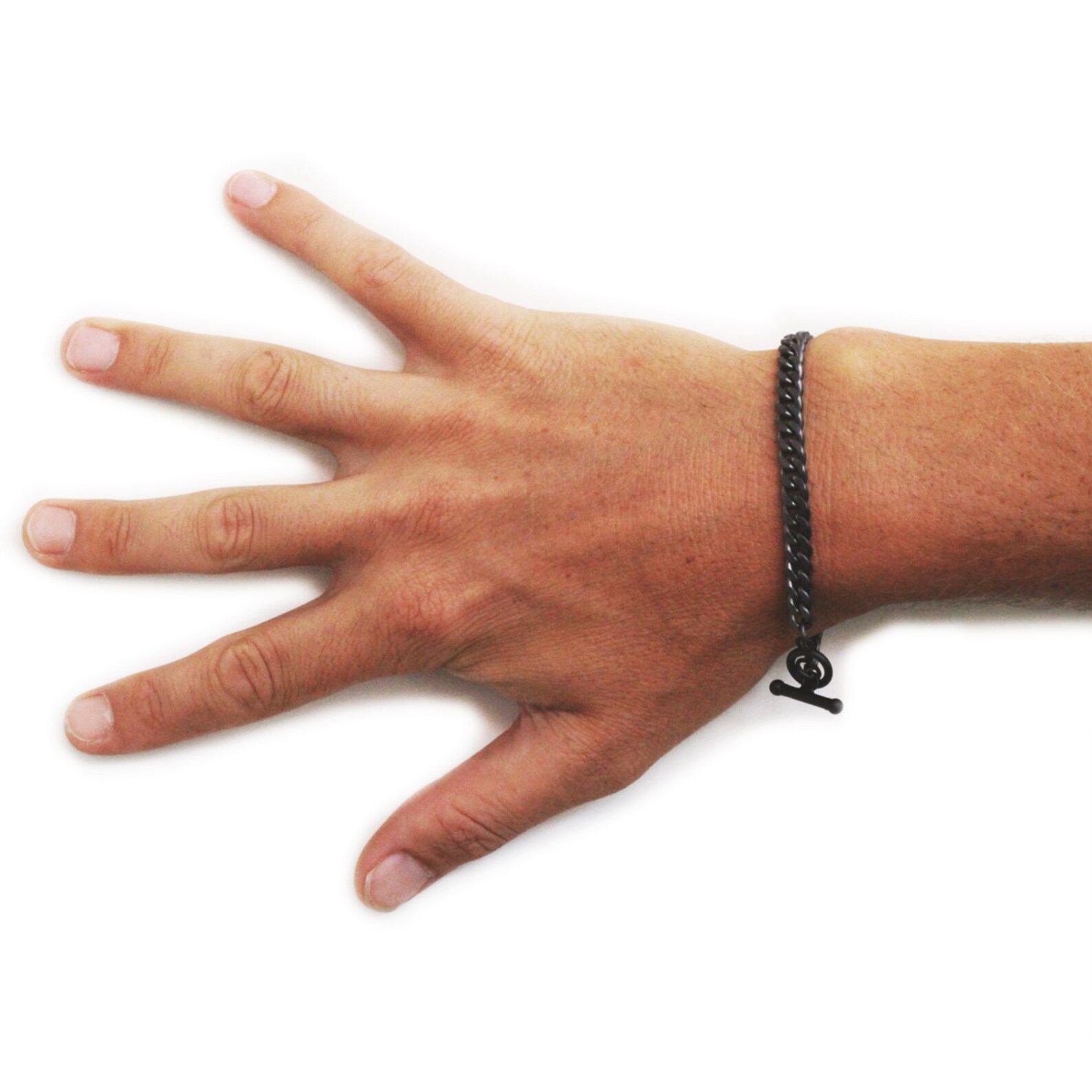 Black Chain Bracelets Mens Bracelet Jewelry for Men Etsy