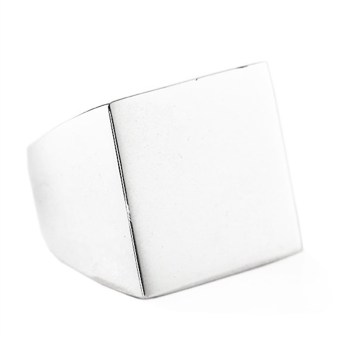 Mens Silver Ring Sterling Silver Ring Square Ring Statement Etsy