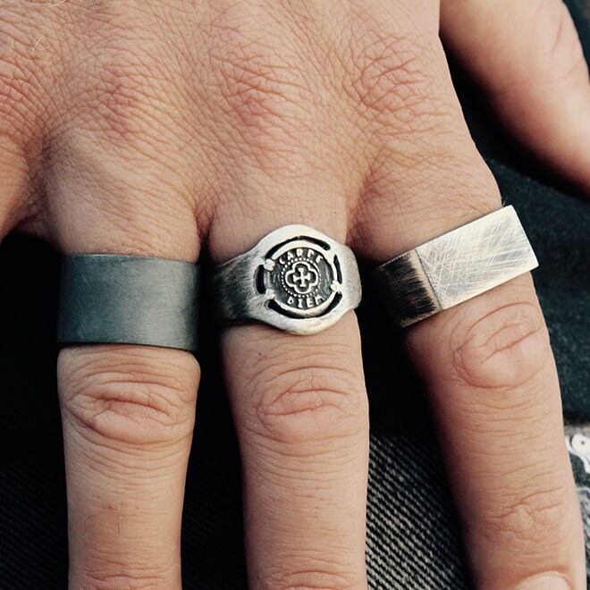 Pinky ring etsy deals