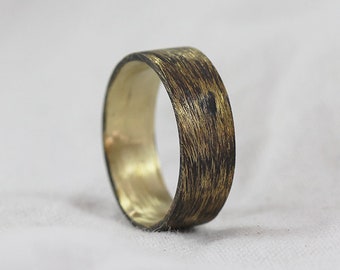 Herrenring Herrenring Männerring Geschenk für Männer Geschenk für ihn Mann Schmuck Einzigartiger Herrenring Rustikaler Ring Herrenring Goldring Personalisierter Ring