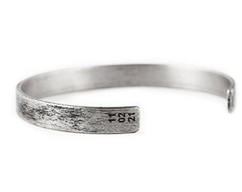 Custom Mens Bracelet with Date - Mens Silver Cuff Bracelet- Name Cuff Bracelet - Custom Engraved Bracelet