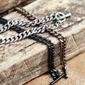 Black Chain Bracelets Mens Bracelet Jewelry for Men