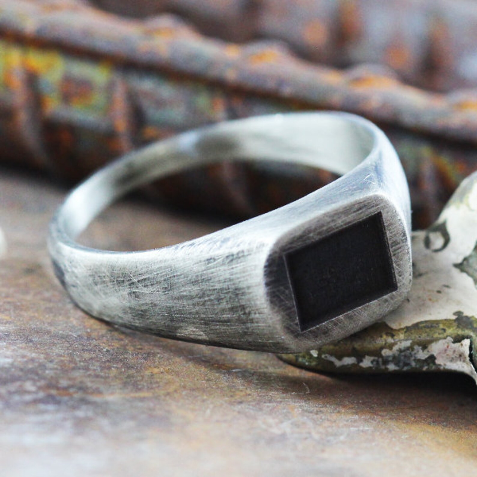 Rustic Silver Ring Mens Silver Ring Mens Jewelry Men's Etsy Australia