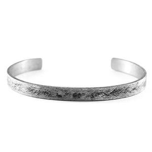 Custom Mens Bracelet Mens Silver Cuff Bracelet Name Cuff Bracelet Custom Engraved Bracelet image 4