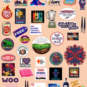 6 für 26 Phish Sticker 3&quot;x3&quot; Bundle
