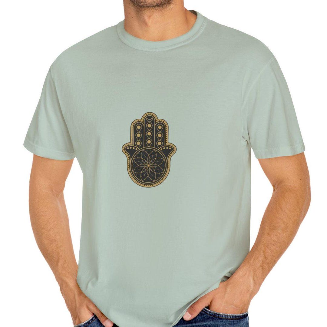 Jewish Protection Hamsa Hand Design, Jewish Protection Symbol Shirt, Hand of Miriam ...