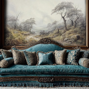 Vintage Tree Landscape Mural - Rustic Woodland Peel and Stick Wallpaper