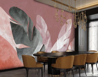 Tropical Banana Leaf Peel and Stick Wallpaper Mural