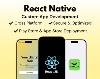 Développement d'applications natives React personnalisées : créez des applications rapides, évolutives et multiplateformes | développement d'applications mobiles | développement d'applications