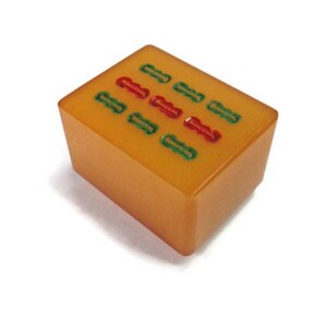 1940s Butterscotch Bakelite Mah Jongg Magnet