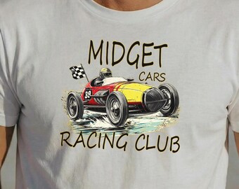 Vintage Midget Car Racing Club T-Shirt | Motorsport Graphic Tee