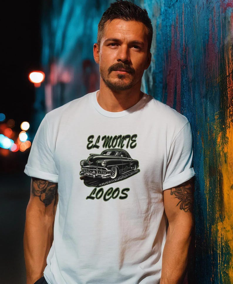 El Monte Locos Lowrider T-shirt | Chicano Car Culture, Chevy Bomb - Etsy