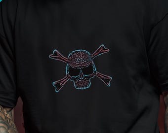 Skull and Crossbones T-Shirt, Edgy Graphic Tee, Unisex