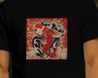 Japanese Koi Fish T-Shirt | Vintage Tattoo Art, Streetwear Tee