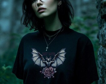 Gothic Bat Love T-shirt | Pastel Goth, Witchycore