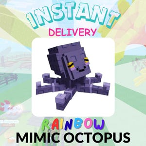Rainbow Mimic Octopus | Grow A Garden Roblox | Rare | Legendary | Mythical | Divine |