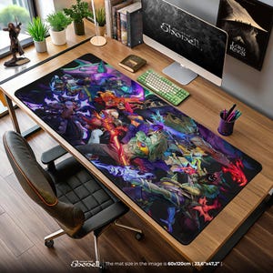 League of Legends Champion Team Mouse Pad - Battle Academia Desk Mat, LoL Gaming Pad, Ultimate Summoner Gift