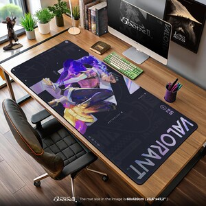 Clove Valorant Agent Mouse Pad – Controller Role Gaming Desk Mat, Riot FPS Decor, Valorant Fan Gift