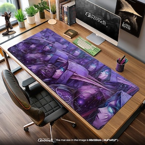 Sylvanas Mouse Pad - World of Warcraft Banshee Queen Desk Mat, Night Elf Warrior Art Gaming Pad, WoW Fantasy Gift