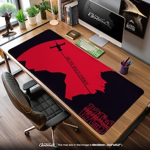 Cowboy Bebop Mouse Pad – See You Space Cowboy Anime Desk Mat with Spike Silhouette, Swordfish II Gift Decor