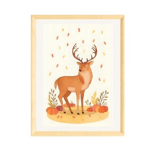 Herbstdeko, Kinderzimmer Bild, Kinderzimmer Poster, Bild für Kinder, Herbst Poster, Waschbär Bild, Kinderzimmer Deko, Herbst Deko