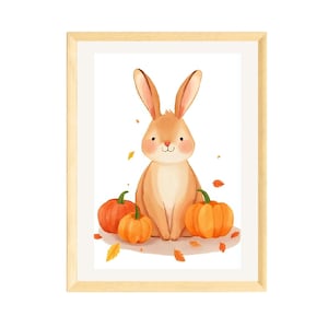 Herbstdeko, Kinderzimmer Poster, Poster für Kinder, Bild für Kinder, Herbst Poster, Waschbär Bild, Kinderzimmer Deko, Herbst Deko