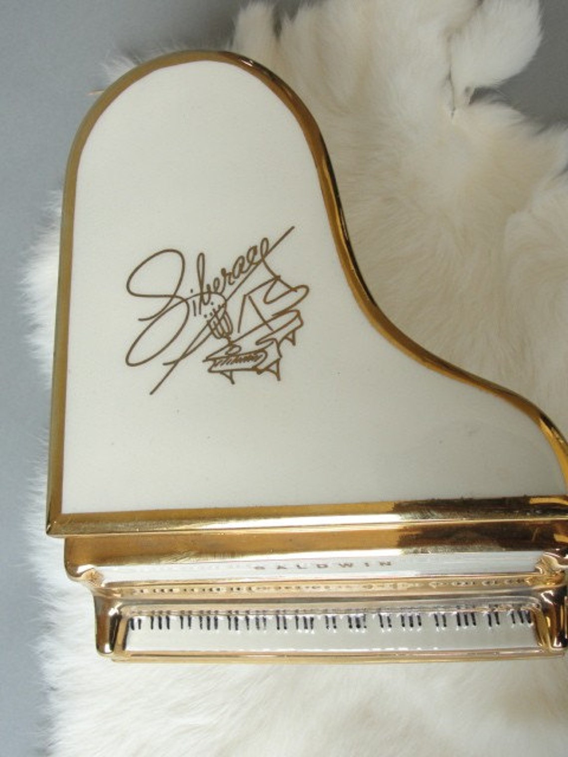 Vintage LIBERACE Baldwin Grand Piano Music Box Etsy