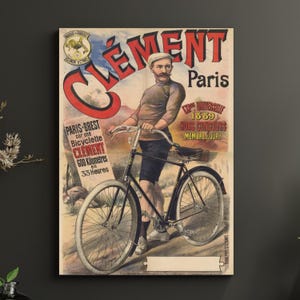 Clément Radsport Poster: 1892 Paris-Brest-Rennen, restaurierter Vintage-Druck (Digitaler Download)