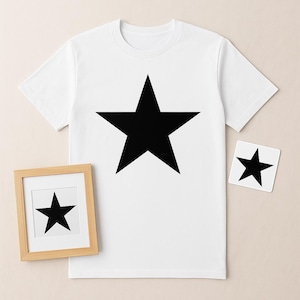 Black Star SVG PNG Clipart | Pixel Perfect • High Resolution • Instant Download Digital Design for T-Shirts, Mugs, Stickers & More
