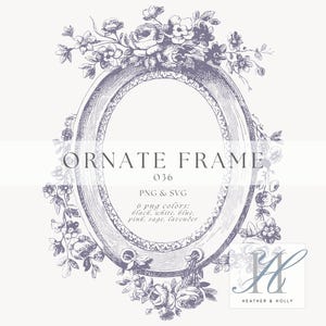 Vintage bloemen clipartframe, chinoiserie png, bruiloft illustraties, bruiloft wapen, roos frame, toile, bruiloft bloem SVG, bloemen douche ontwerp