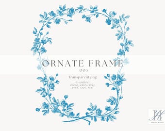 Vintage chinoiserie bloemen clipart frame png, barokke lijntekeningen bruiloft illustraties, Victoriaanse bruiloft embleem, toile png-ontwerp, sierlijst