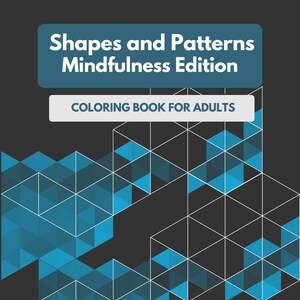 Shapes and Patterns Coloring Book: Digital version A4 and 8.5x8.5 inches | Thin lines