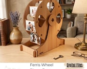 Ferris Wheel Photo Frame SVG, Laser Cut File, Rotating Picture Frame Digital Download