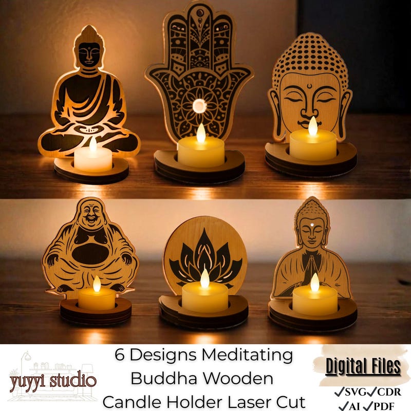 Plasma Cut Candle Holder Svg - Etsy UK