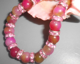 Pink Kunzite Bracelet Crystal & Gemstone - Beautifully Feminine Healing Energy Jewelry