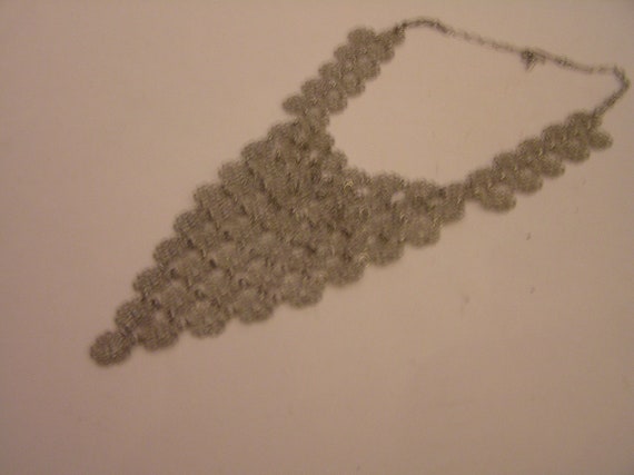 Rare Vendome Waterfall Bib Necklace Daisy Mesh Co… - image 4