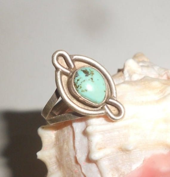 Godber Turquoise!!!!!! Rare Vintage Native American Navajo Sterling Silver Ring Godber Turquoise!!!!!! Rare Vintage Native American Navajo Sterling Silver Ring
