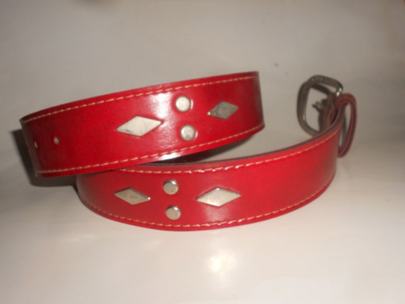 Red Belt 80s Wide Style  display picture 3