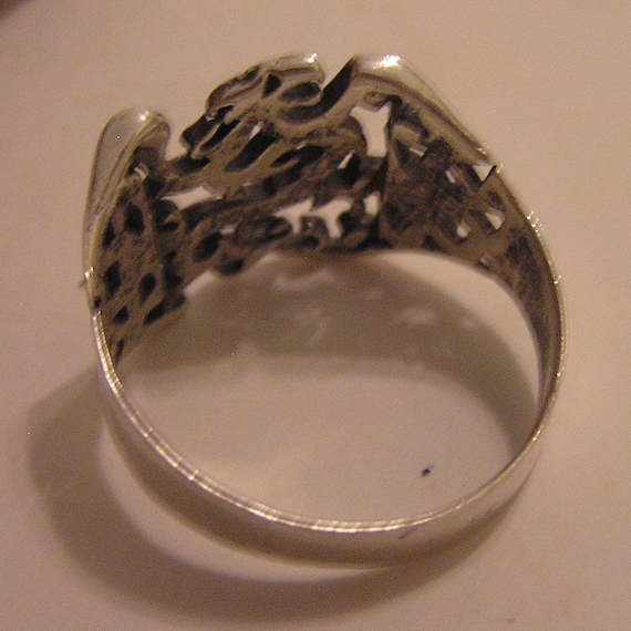 Dragon Ring Lost Wax Medieval Celtic Style Interw… - image 6