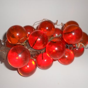 Orange Lucite Trauben Retro MOD Cluster Eames Ära MCM - Wunderschöne Vintage 60er Jahre Decorator Artikel