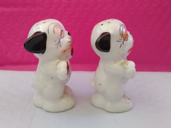 Bonzo Dogs Shakers S&P Cute Collectible Japanese Antique Porcelain